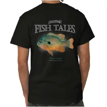 Персонализированная подарочная футболка Longear Sunfish Fisherman для рыболовов из 100% хлопка с круглым вырезом и коротким рукавом, повседневная мужская футболка, размер S-3XL