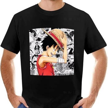 Модная мужская футболка One Piece для взрослых, милая повседневная, удобная, легкая хлопковая футболка с круглым вырезом в стиле аниме на заказ