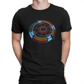 Футболка ELO Electric Orchestra Spaceship, мужская забавная футболка из чистого хлопка с круглым вырезом, футболка E-Electric Light Orchestra Band, короткая