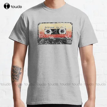 Awesome Mix Tape Vol.1 Классическая футболка мужские рубашки на заказ aldult Teen унисекс с цифровой печатью xs-5xl All seasons хлопок