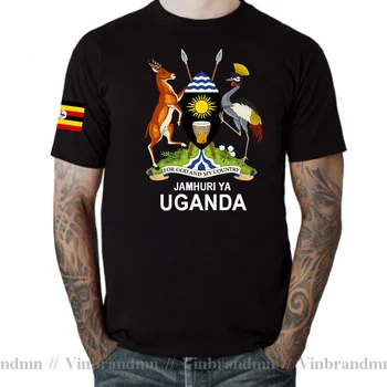 Уганда угандийская мужская футболка мода 2023 трикотажные изделия team nation 100% хлопковая футболка спортивная одежда тройники спортивные флаги страны UGA 20