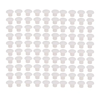 100 шт. декор для домашней мебели, белая пластиковая крышка для сверления отверстий диаметром 5 мм