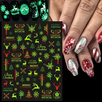 Светящиеся наклейки для дизайна ногтей, светящиеся наклейки для дизайна ногтей Для женщин, девочек, Советы по маникюру, принадлежности для ногтей