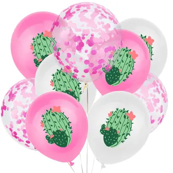 12-дюймовый воздушный шар с Гавайским кактусом, декор для вечеринки в тропических Гавайях, шары с блестками из кактуса, балоны для вечеринки в честь дня рождения на летнем пляже на Гавайях.