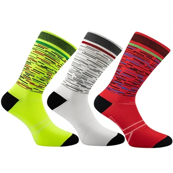 Дышащие новые носки стиль Велоспорт Спорт на открытом воздухе Велосипедные носки Носки для Бейсбол Для мужчин и женщин Обувь для бега