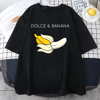 Dolce Banana, Креативная мужская одежда с коротким рукавом, забавная одежда в стиле хип-хоп, универсальные повседневные топы, мужские хлопковые футболки