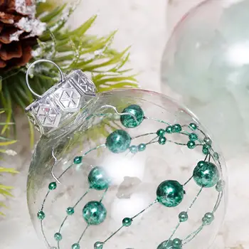 Мятно-зеленый 24шт Красивые Рождественские Подвесные елочные подвески Сфера Елочные шары Тонкой работы для вечеринки