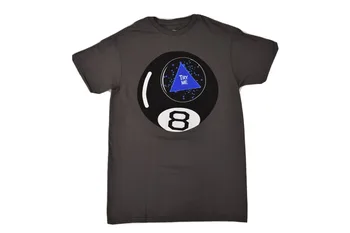 Mattel Мужская футболка Magic 8 Ball Try Me Charcoal с длинными рукавами S-2XL