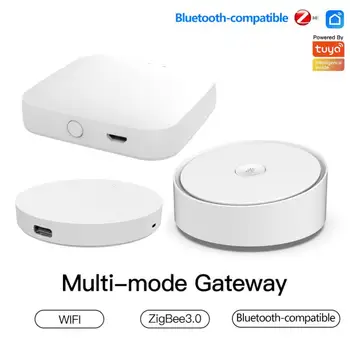 Tuya Smart Multi-mode Gateway Hub Беспроводной Мост ZigBee 3.0 Bluetooth Пульт Дистанционного Управления Mesh Для Smart Life Alexa Google Home