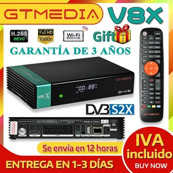 GTMEDIA V8X Спутниковый ридер DVB-S/S2/S2X H.265 Встроенный 2.4G WIFI С поддержкой CA Card Reader STB M3U IKS Online Movie