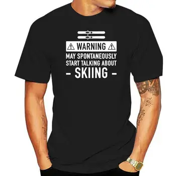 Мужская футболка Идея Подарка Для катания на лыжах Женская футболка
