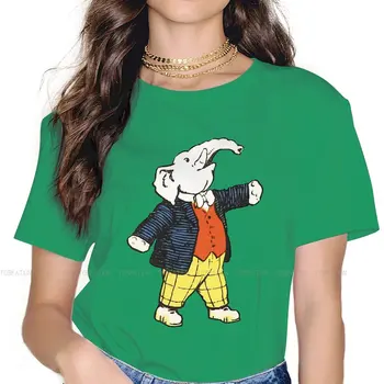 Повседневная футболка Edward Elephant Топы с принтом Руперта Беара, повседневная футболка для девочек, уникальная футболка