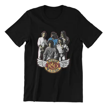Футболка REO Speedwagon 70s 80s Classic Rock 'n Roll Legends Хлопковая футболка с кольцом