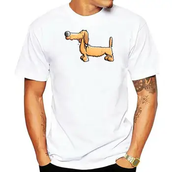 красная такса d ackel dog teckel comic мужская футболка 5050 на заказ, футболка S-XXXL с буквами, Фитнес-мода, Летний Стиль, крутая рубашка
