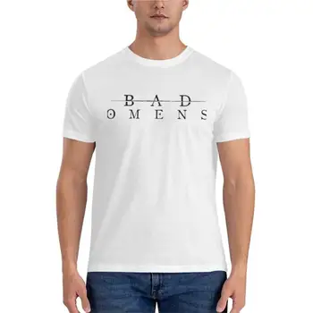 BAD OMENS Классическая футболка дизайнерская футболка мужская корейская мода новое издание футболки приталенные футболки для мужчин