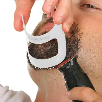 Шаблон для формирования бороды для мужчин Трафарет для бороды Расчески для волос для мужчин Инструменты для бритья Инструменты для подравнивания усов Салон красоты